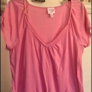 Plus Size 2x One Step Up Pink Short Sleeve Tee